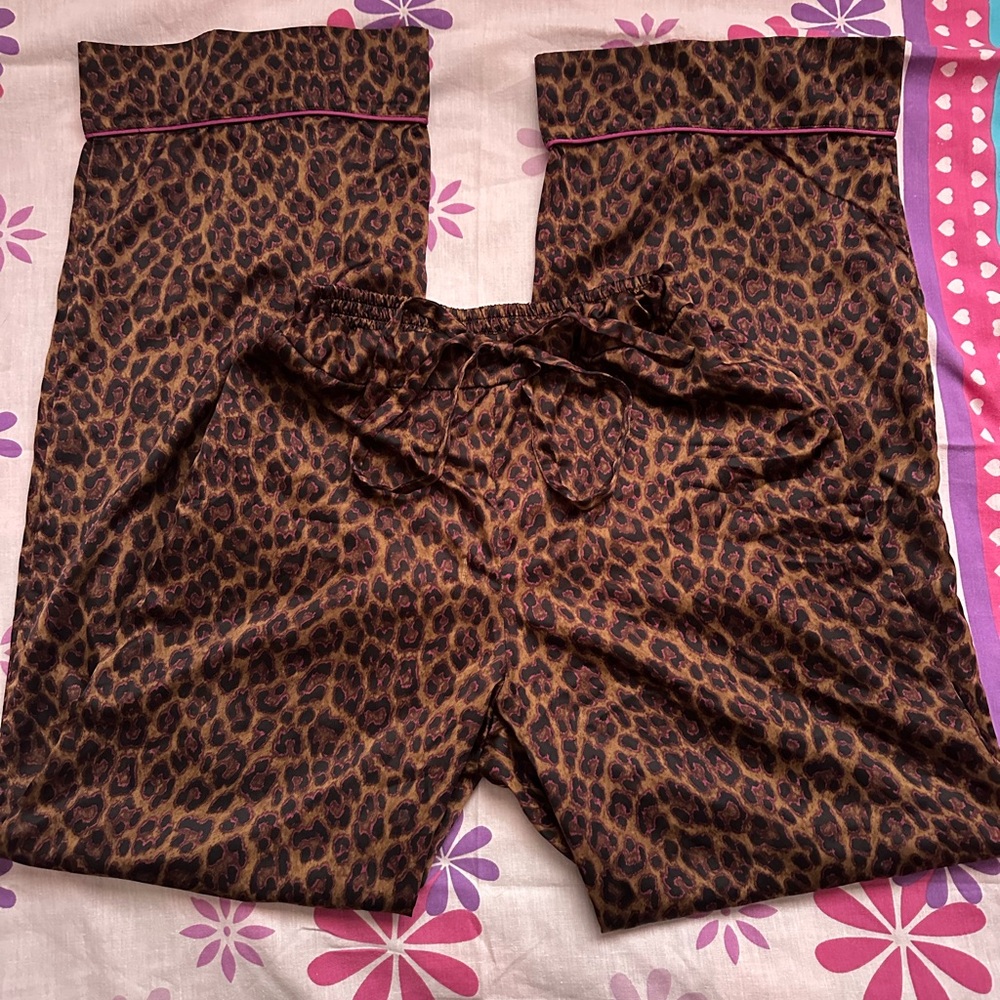Leopard Print Pajama Pants